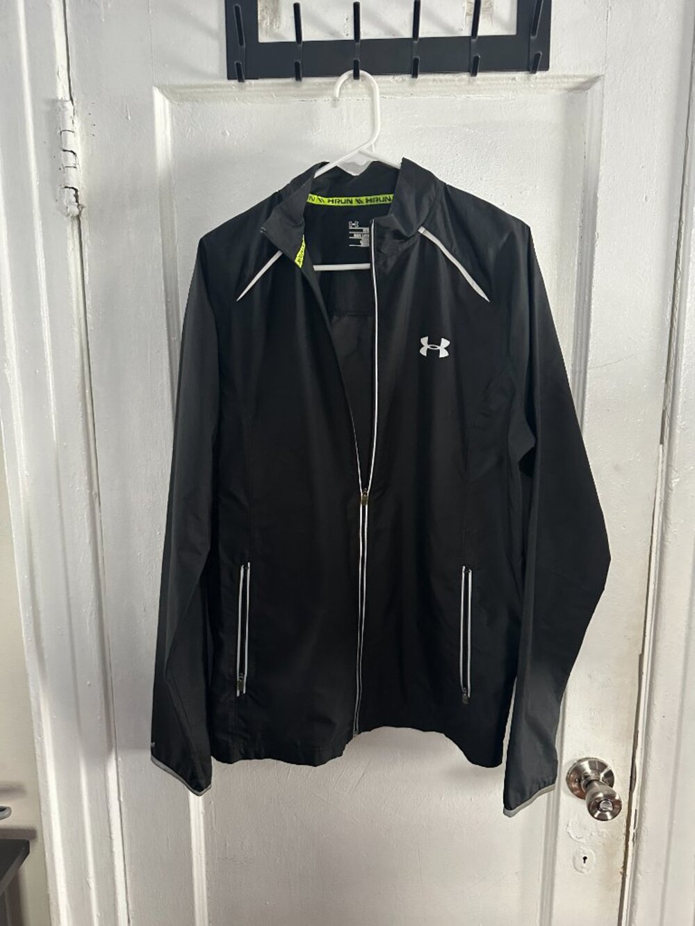 Under Armour Running Jacket Men's Large Fitted Lightweight